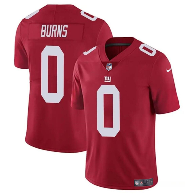 Men's New York Giants #0 Brian Burns Red Vapor Untouchable Limited Football Stitched Jersey - Click Image to Close